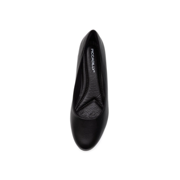 Sapato Feminino Piccadilly Salto Bloco Conforto Preto 140110