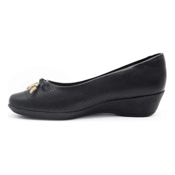 Sapatilha Feminina Anabela Santinelli Bico Redondo Preto 1660-004-252