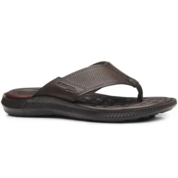 Chinelo Pegada Masculino em Couro Anilina Cravo 133159-02