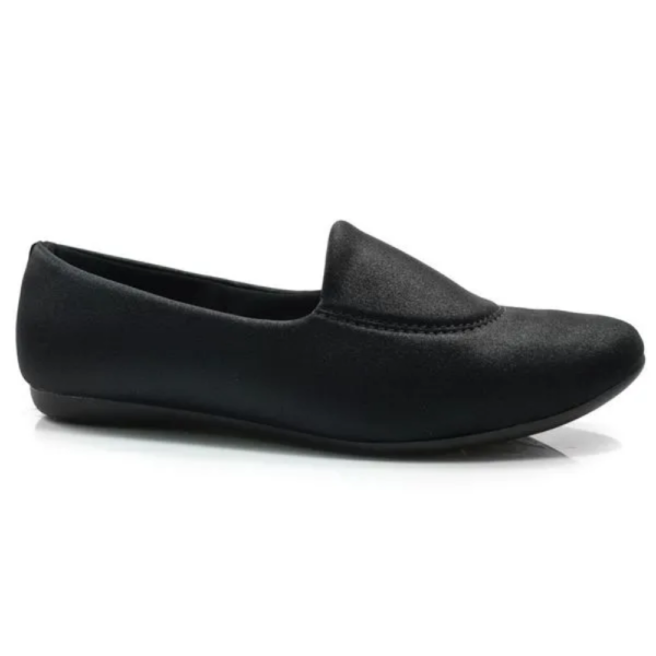 Sapatilha Feminina Usaflex em Elastano Preto T7524DB