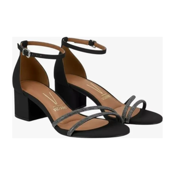 Sandália Feminina Vizzano Salto Bloco Médio Preto 6291.1715.7286.96754