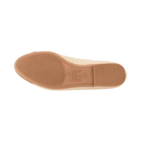 Sapatilha Feminina Usaflex em Couro Bico Redondo Off-White MM0102