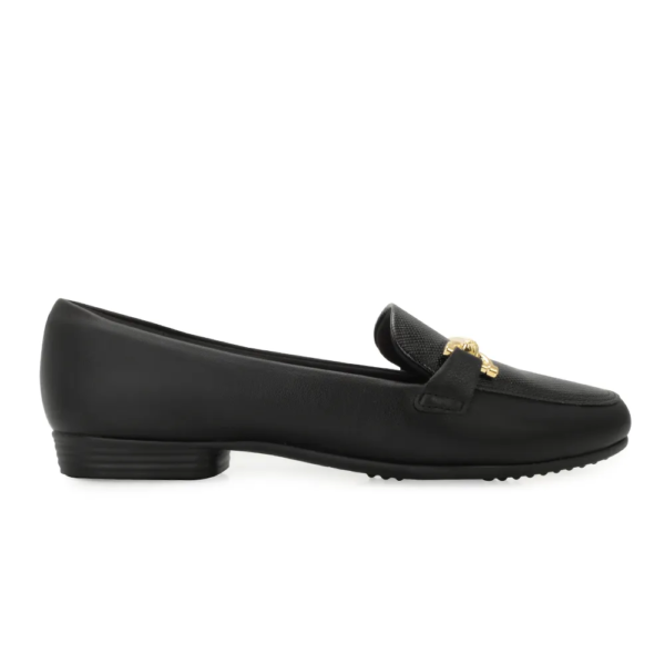 Mocassim Raquel Salto Baixo Piccadilly Preto 250266