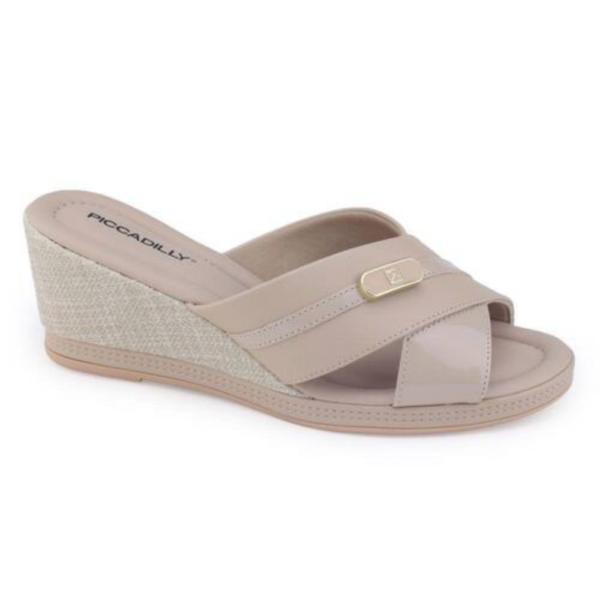 Tamanco Feminino Piccadilly Bege 408219