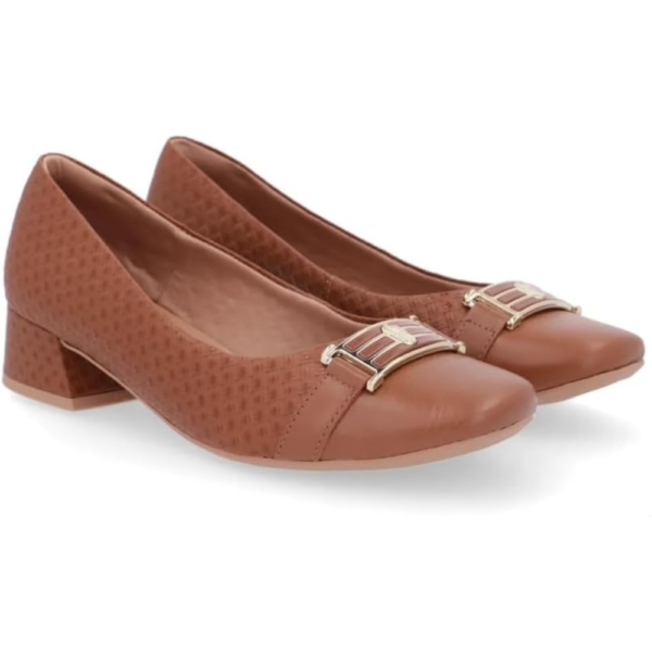 Scarpin Salto Bloco Canela AL0803