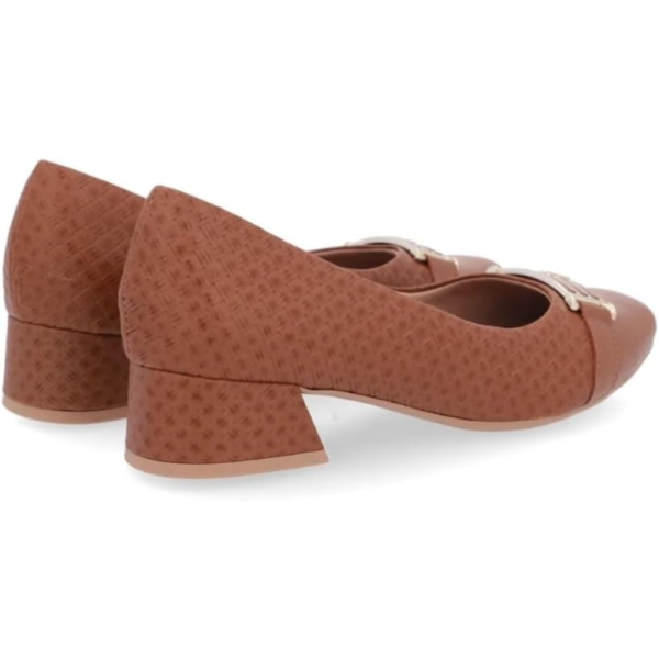 Scarpin Salto Bloco Canela AL0803