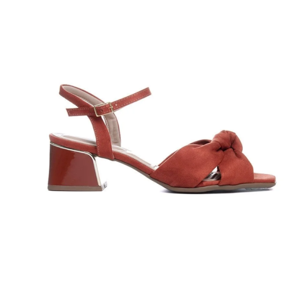 Sandália Feminina Piccadilly Salto Bloco Ocre 543097