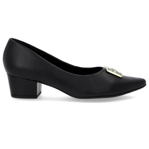 Scarpin Salto Bloco Preto AM33002