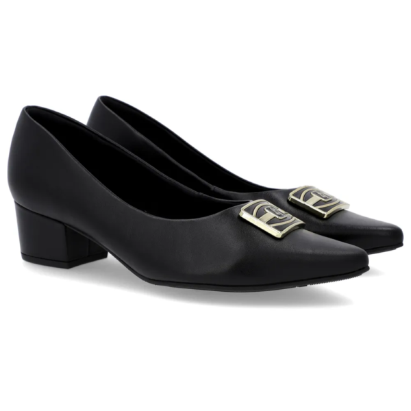 Scarpin Salto Bloco Preto AM33002