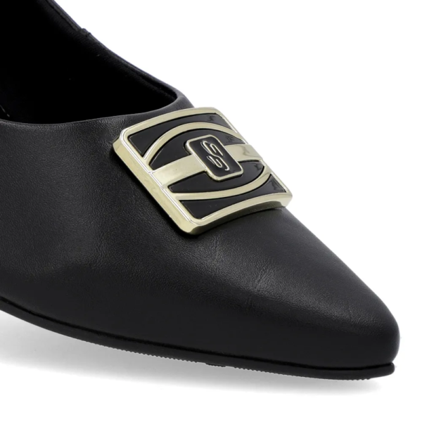 Scarpin Salto Bloco Preto AM33002