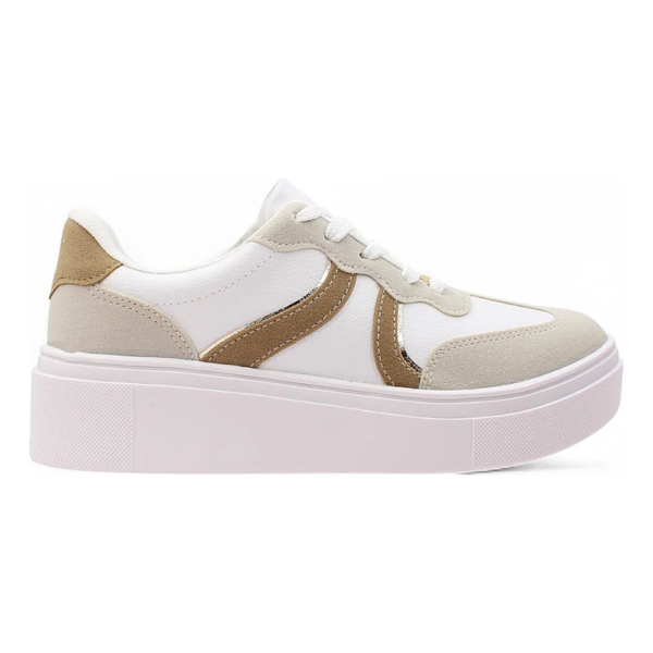 Tênis Feminino Vizzano Flatform Casual Branco 1339.346.31057.103968