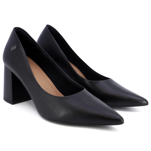 Scarpin Salto Bloco Preto AH0511