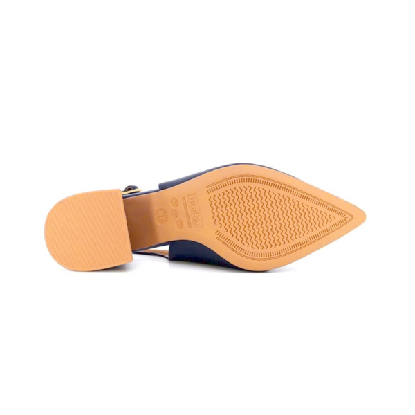 Slingback Usaflex em Couro Azul AK0202