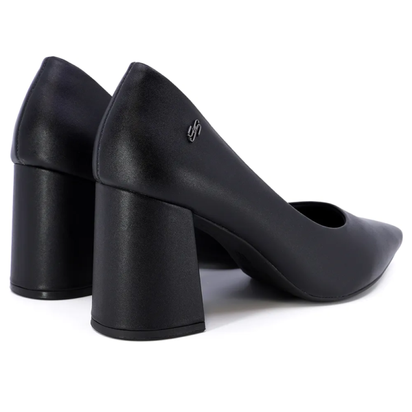 Scarpin Salto Bloco Preto AH0511