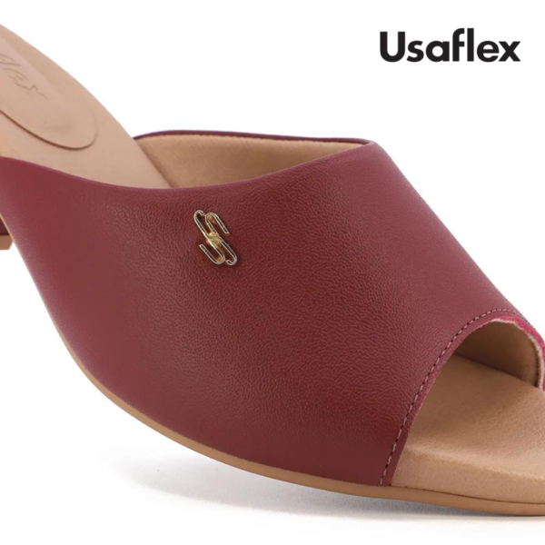 Tamanco Usaflex em Couro Rebu Y8216