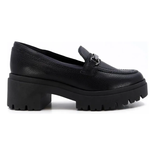 Mocassim Feminino Usaflex em Couro Tratorado Preto AJ0904
