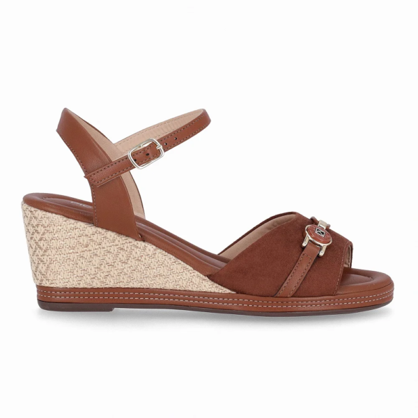 Sandália Feminina Piccadilly Anabela Marrom 408243