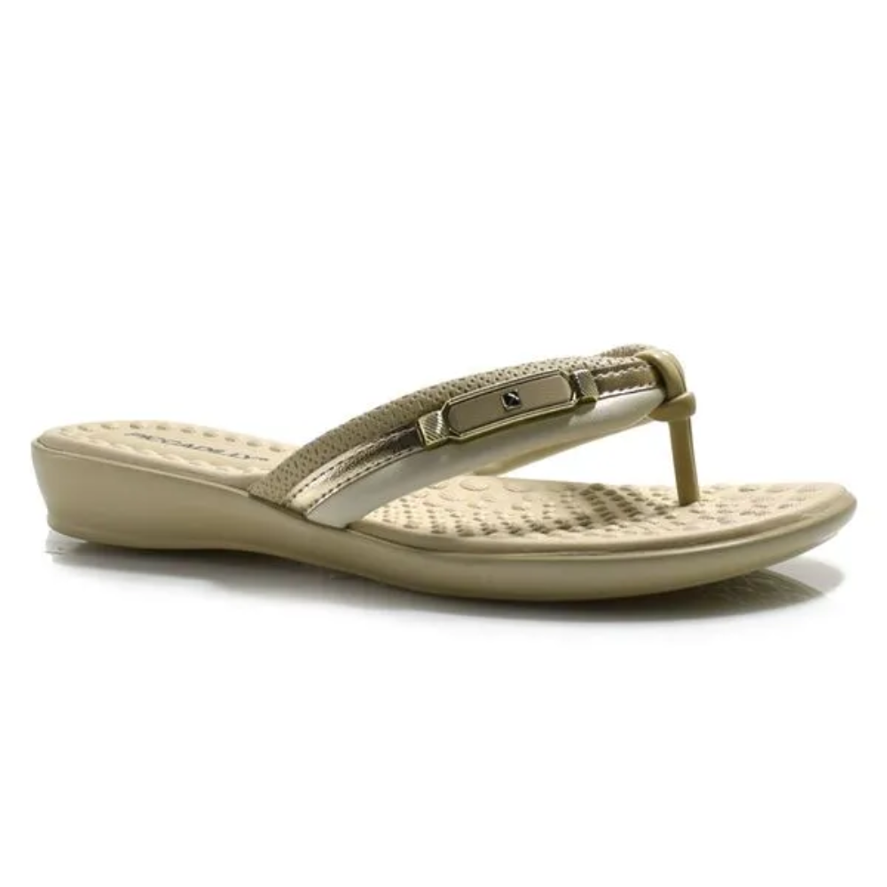 Chinelo Anabela Piccadilly Ultra Conforto Off-white 500411