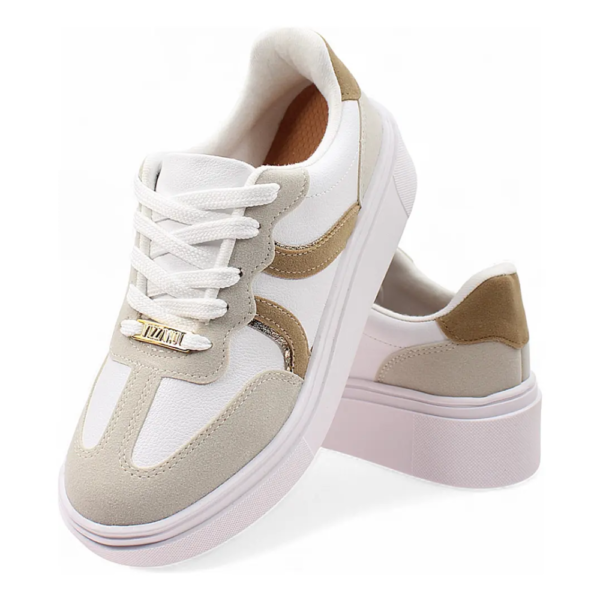 Tênis Feminino Vizzano Flatform Casual Branco 1339.346.31057.103968