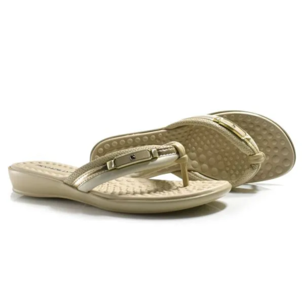 Chinelo Anabela Piccadilly Ultra Conforto Off-white 500411