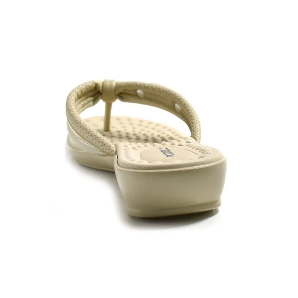Chinelo Anabela Piccadilly Ultra Conforto Off-white 500411 - Imagem 3