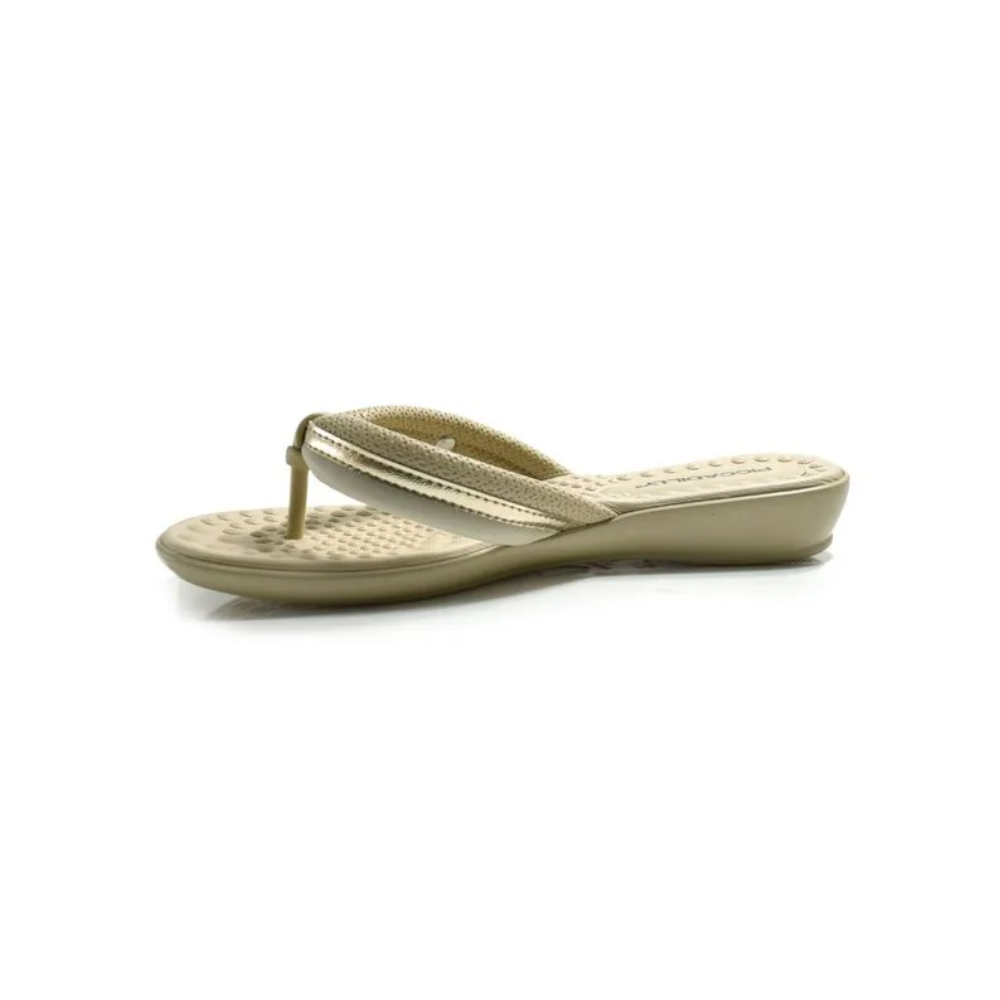 Chinelo Anabela Piccadilly Ultra Conforto Off-white 500411 - Imagem 5