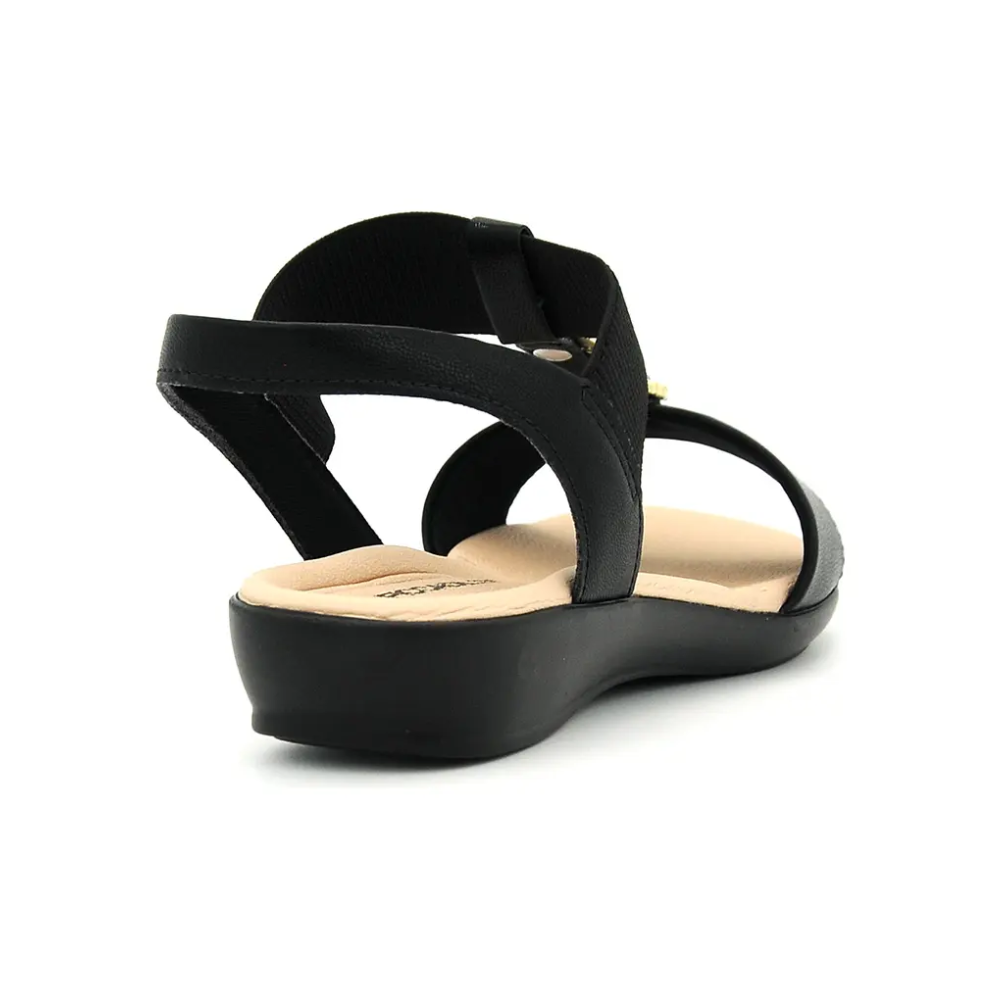 Sandália Piccadilly Médio Preto 500399 - Imagem 2