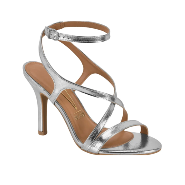 Sandália Feminina Vizzano Salto Fino Prata 6249.1116.30591.41