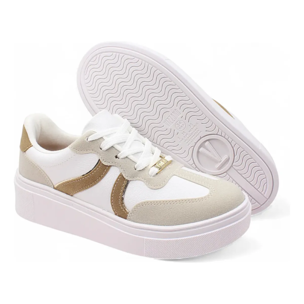 Tênis Feminino Vizzano Flatform Casual Branco 1339.346.31057.103968