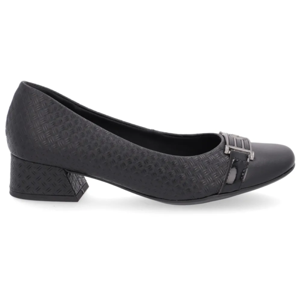 Scarpin Usaflex Salto Bloco Preto AL0803