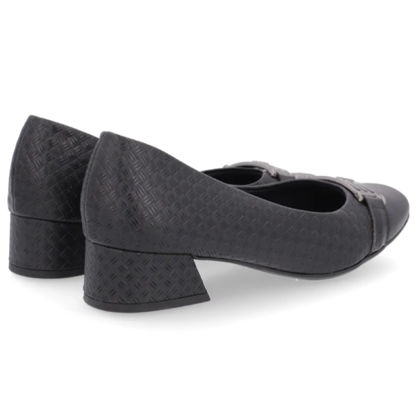 Scarpin Usaflex Salto Bloco Preto AL0803