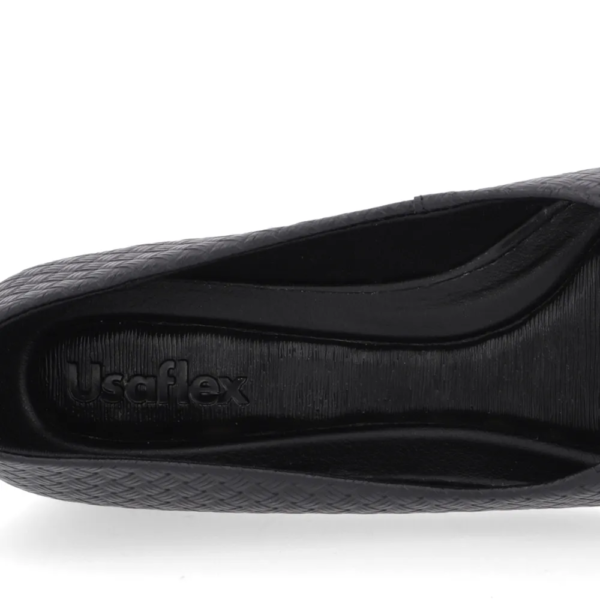 Scarpin Usaflex Salto Bloco Preto AL0803