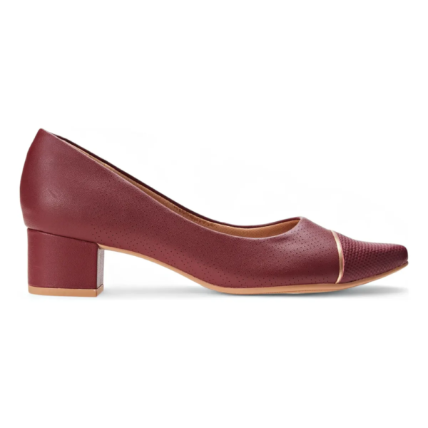 Scarpin Usaflex Salto Bloco Rebu MM0501