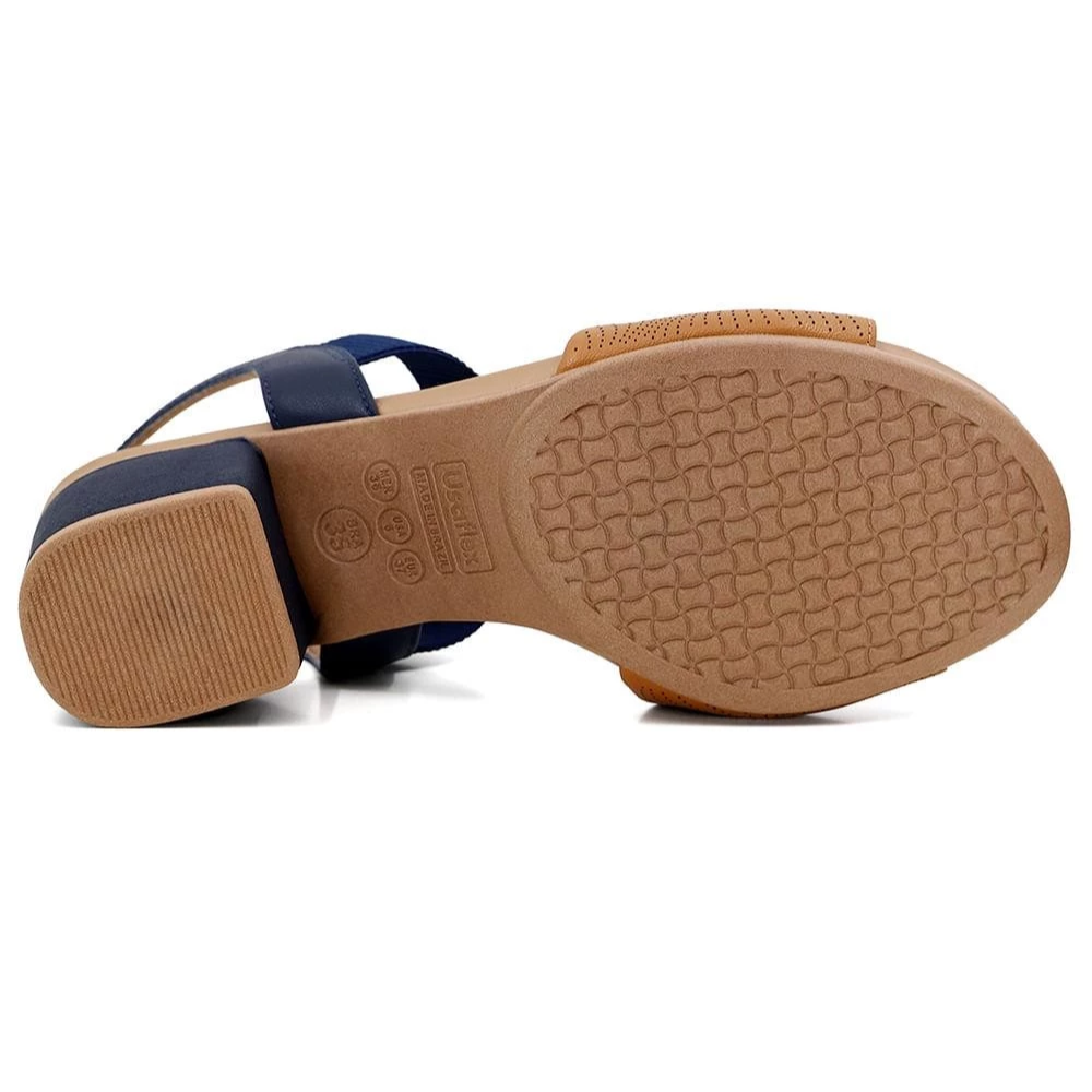 Sandália Usaflex Azul com Marrom AE3227 - Imagem 5