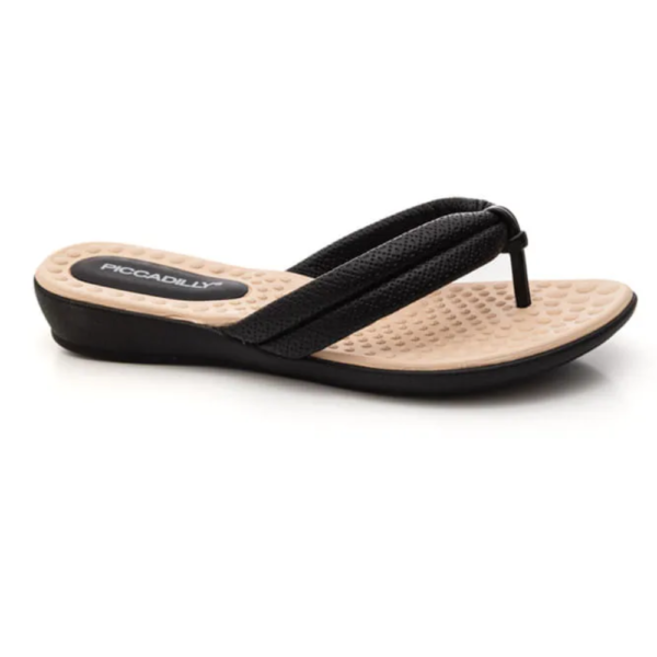 Chinelo Feminino Confort Piccadilly Preto 500324