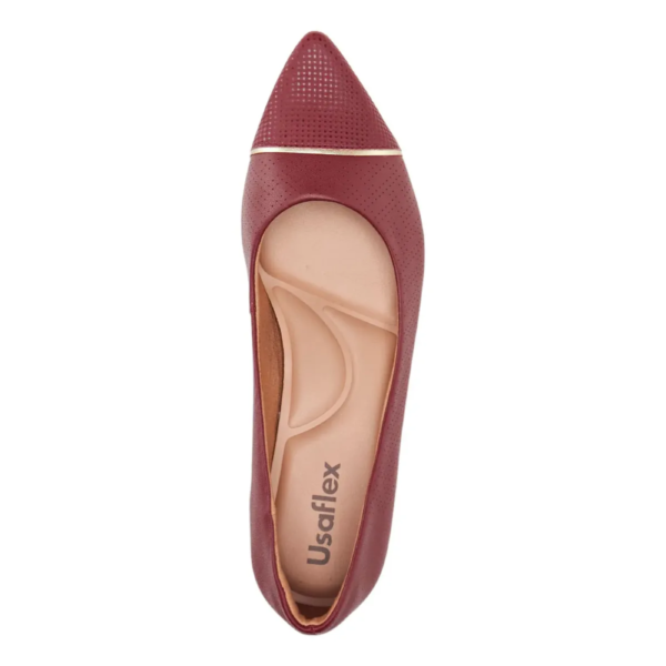 Scarpin Usaflex Salto Bloco Rebu MM0501