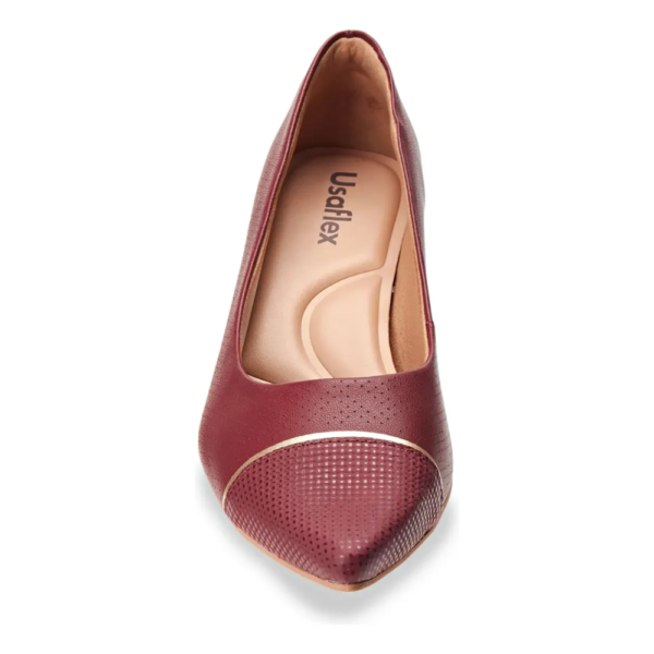 Scarpin Usaflex Salto Bloco Rebu MM0501