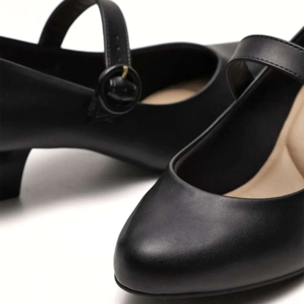 Sapato Feminino Boneca Salto Bloco Médio 7005.668.5536.15745