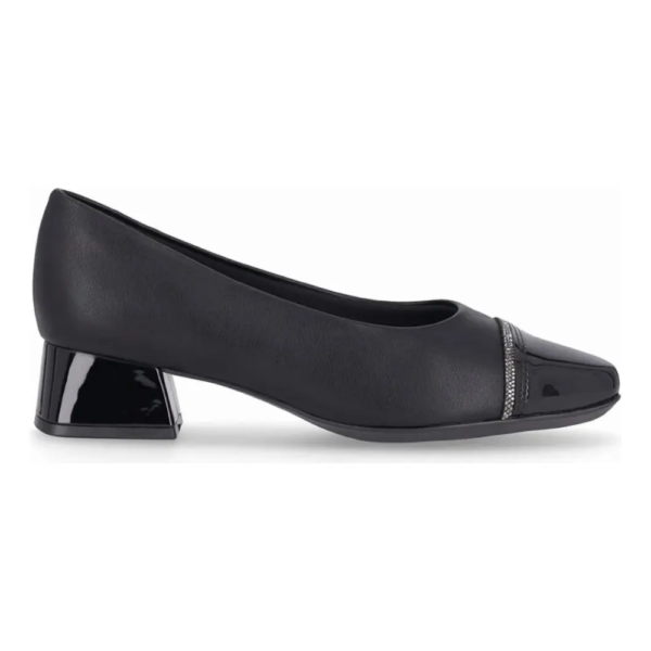 Sapato Feminino Piccadilly Joanete Salto Médio Preto 160095