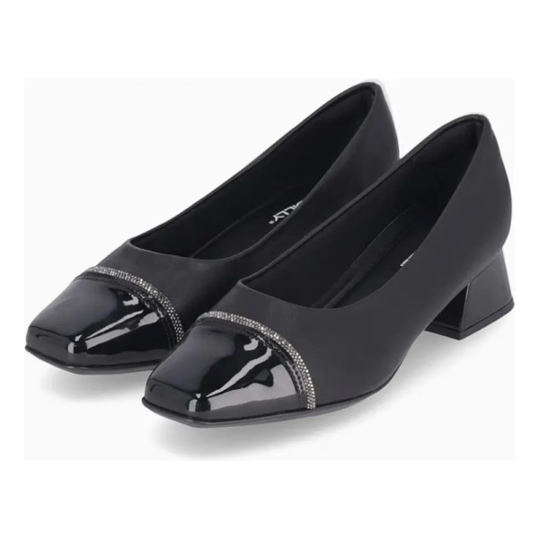 Sapato Feminino Piccadilly Joanete Salto Médio Preto 160095