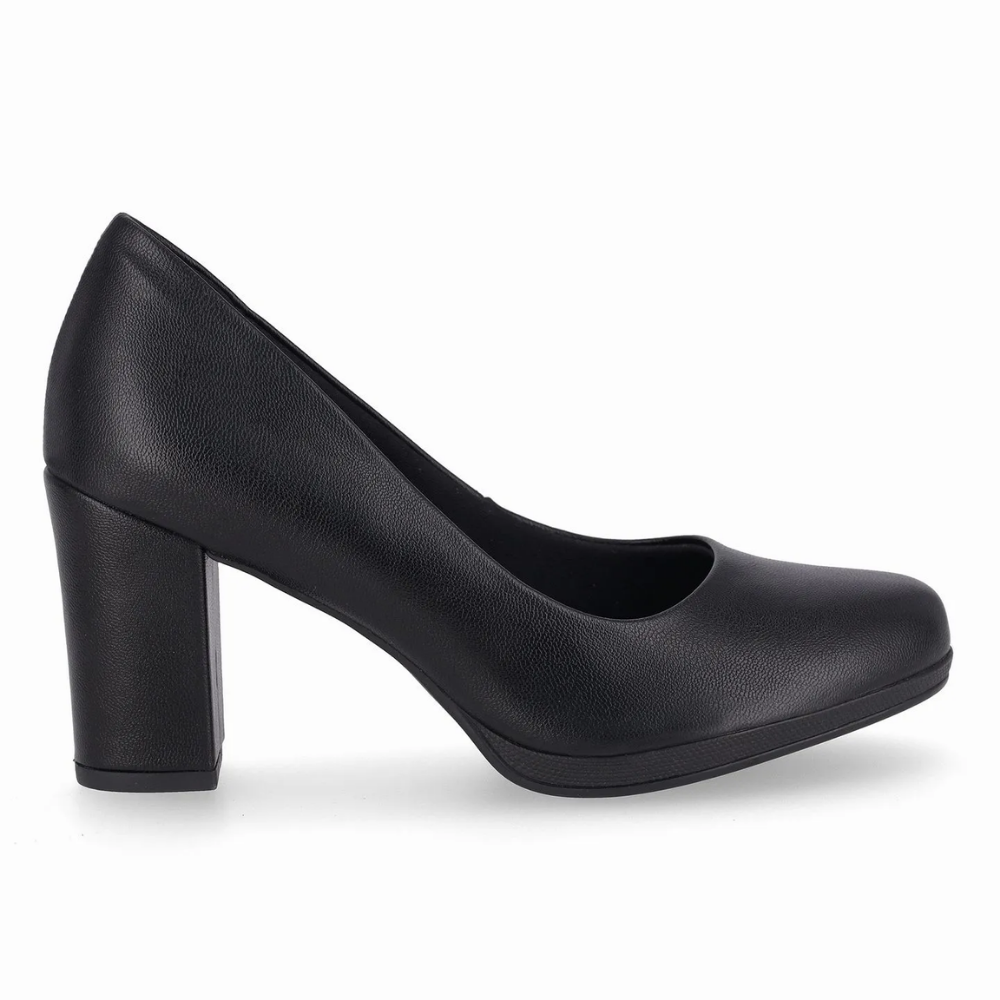 Sapato Feminino Piccadilly Joanete Salto Alto Preto 130185