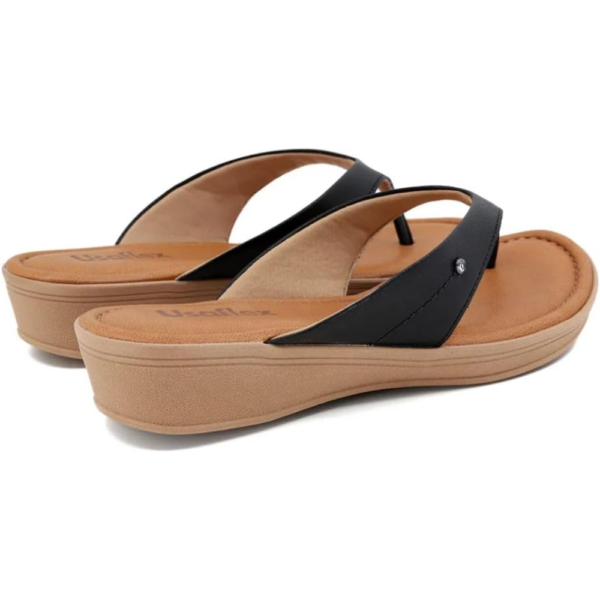 Chinelo Usaflex Plataforma Preto V1278005