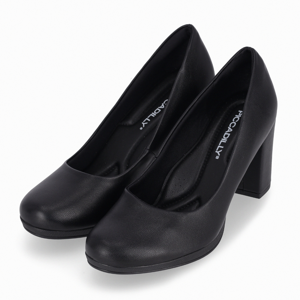 Sapato Feminino Piccadilly Joanete Salto Alto Preto 130185 - Imagem 3
