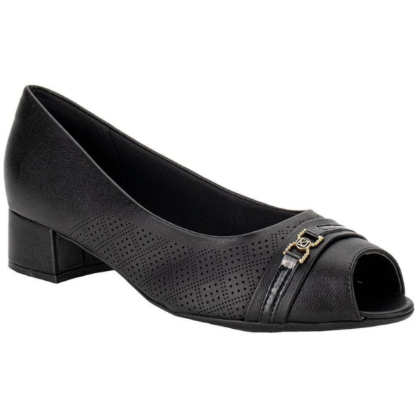 Peep Toe Sapato Piccadilly Maxi Adriana Preto 114156