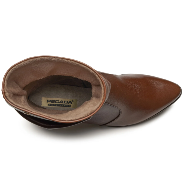 Bota Pegada Feminina em Couro Pinhão 280901-01