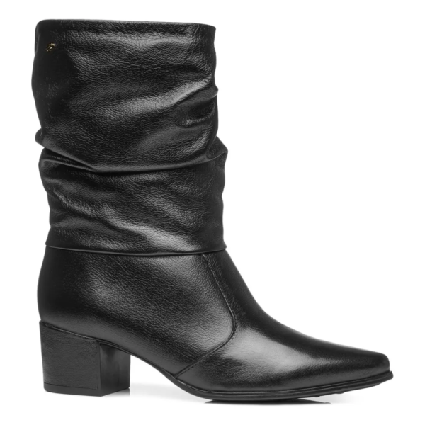 Bota Pegada Feminina em Couro Preto 280901-02