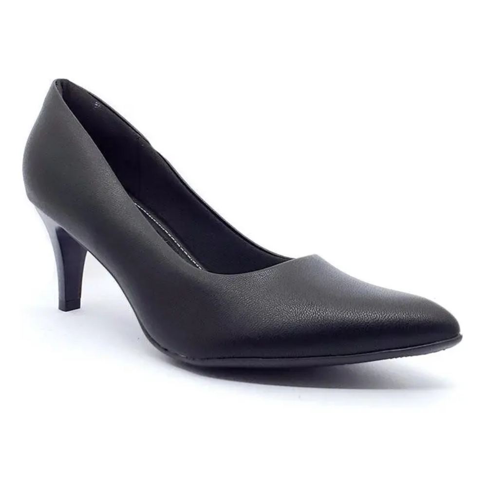 Sapato Scarpin Feminino Piccadilly Preto 745035 - Imagem 2