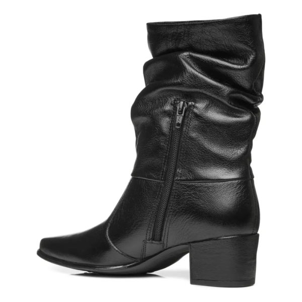 Bota Pegada Feminina em Couro Preto 280901-02