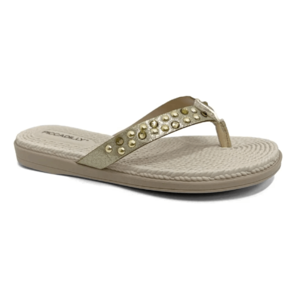 Chinelo Piccadilly Dourado 513042