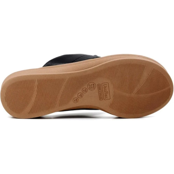 Chinelo Usaflex Plataforma Preto V1278005